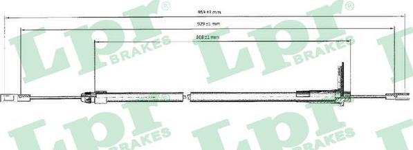 LPR C0440B - Kabel, dayanacaq əyləci furqanavto.az