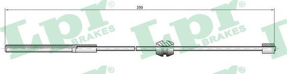 LPR C0558B - Kabel, dayanacaq əyləci furqanavto.az