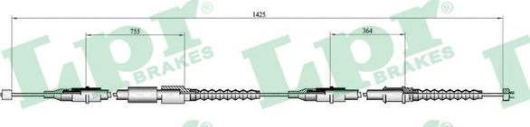 LPR C0552B - Kabel, dayanacaq əyləci furqanavto.az