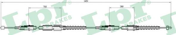 LPR C0564B - Kabel, dayanacaq əyləci furqanavto.az