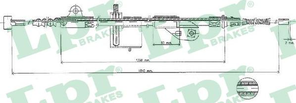 LPR C0502B - Kabel, dayanacaq əyləci furqanavto.az