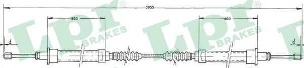 LPR C0523B - Kabel, dayanacaq əyləci furqanavto.az