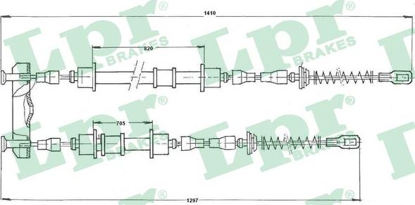 LPR C0572B - Kabel, dayanacaq əyləci furqanavto.az