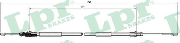 LPR C0097B - Kabel, dayanacaq əyləci furqanavto.az