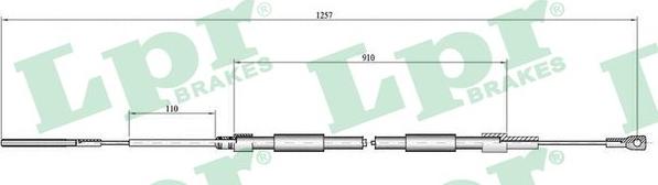 LPR C0084B - Kabel, dayanacaq əyləci furqanavto.az