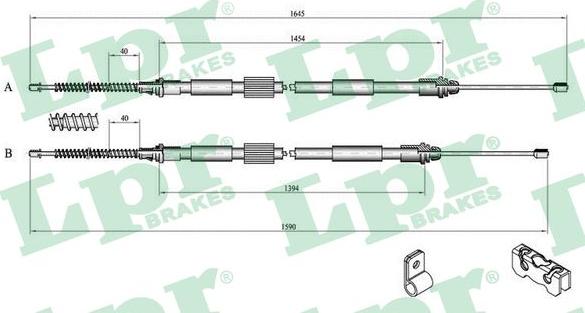 LPR C0259B - Kabel, dayanacaq əyləci furqanavto.az