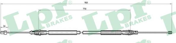 LPR C0759B - Kabel, dayanacaq əyləci furqanavto.az