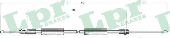 LPR C0735B - Kabel, dayanacaq əyləci furqanavto.az
