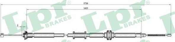 LPR C1012B - Kabel, dayanacaq əyləci furqanavto.az