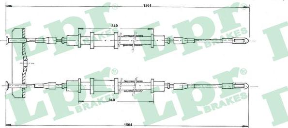 LPR C1347B - Kabel, dayanacaq əyləci furqanavto.az