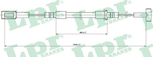 LPR C1316B - Kabel, dayanacaq əyləci furqanavto.az
