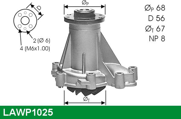 LUCAS LAWP1025 - Su nasosu furqanavto.az