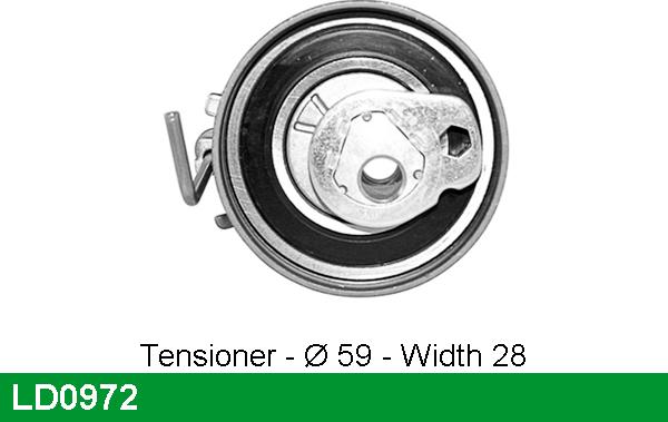LUCAS LD0972 - Gərginlik kasnağı, vaxt kəməri furqanavto.az
