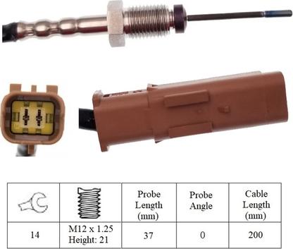 LUCAS LGS6098 - Sensor, işlənmiş qazın temperaturu furqanavto.az