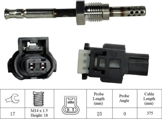 LUCAS LGS6003 - Sensor, işlənmiş qazın temperaturu furqanavto.az