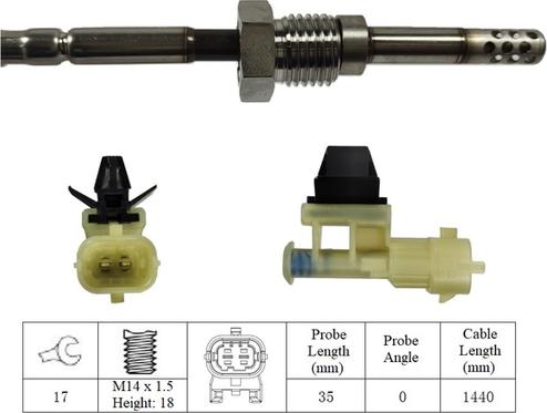 LUCAS LGS6086 - Sensor, işlənmiş qazın temperaturu furqanavto.az