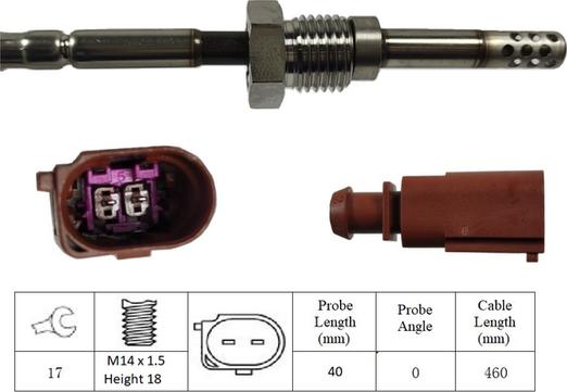 LUCAS LGS6034 - Sensor, işlənmiş qazın temperaturu furqanavto.az