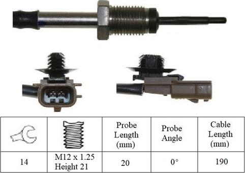 LUCAS LGS7118 - Sensor, işlənmiş qazın temperaturu furqanavto.az