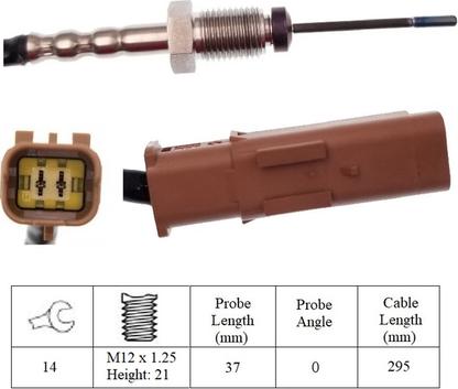 LUCAS LGS7187 - Sensor, işlənmiş qazın temperaturu furqanavto.az