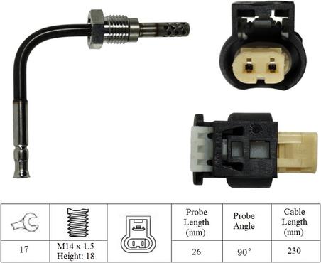 LUCAS LGS7255 - Sensor, işlənmiş qazın temperaturu furqanavto.az