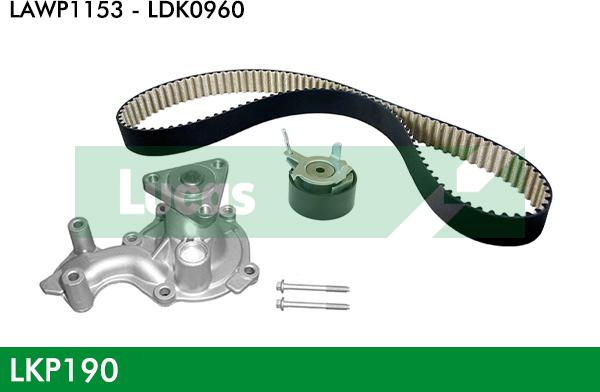 LUCAS LKP190 - Su Pompası və Vaxt Kəməri Dəsti furqanavto.az