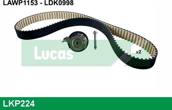 LUCAS LKP224 - Su Pompası və Vaxt Kəməri Dəsti furqanavto.az