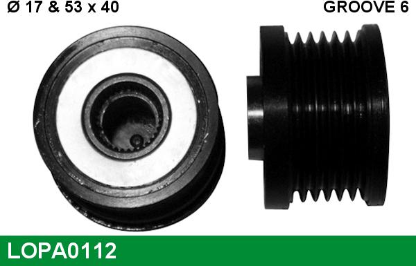 LUCAS LOPA0112 - Kasnak, alternator, sərbəst dönərli mufta furqanavto.az