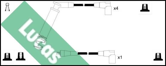 LUCAS LUC4500 - Alovlanma kabeli dəsti furqanavto.az