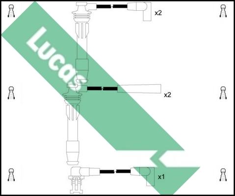 LUCAS LUC4107 - Alovlanma kabeli dəsti furqanavto.az