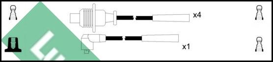 LUCAS LUC4223 - Alovlanma kabeli dəsti furqanavto.az