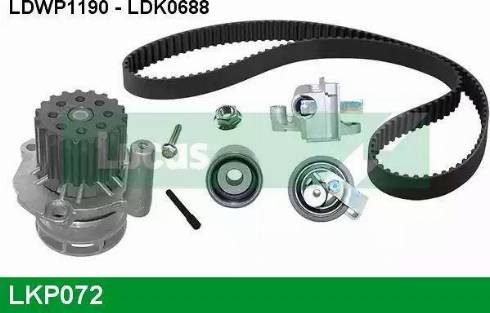 Lucas Engine Drive LKP072 - Su Pompası və Vaxt Kəməri Dəsti furqanavto.az