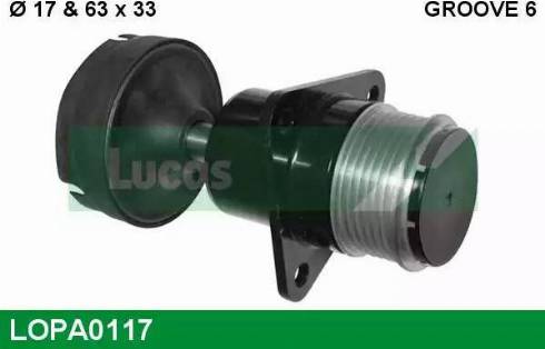 Lucas Engine Drive LOPA0117 - Kasnak, alternator, sərbəst dönərli mufta furqanavto.az