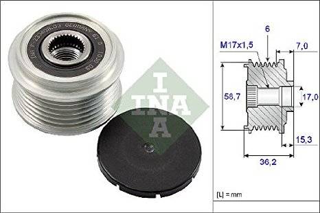 LUK 535009810 - Kasnak, alternator, sərbəst dönərli mufta furqanavto.az