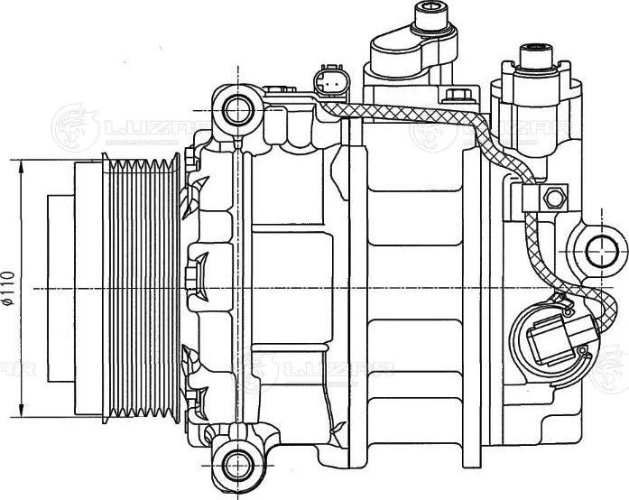 Luzar LCAC 1553 - Kompressor, kondisioner furqanavto.az