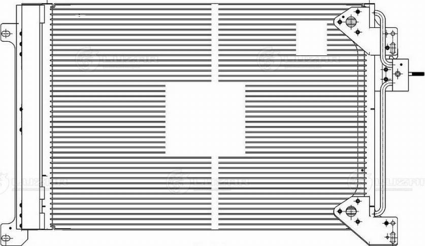 Luzar LRAC 1663 - Kondenser, kondisioner furqanavto.az