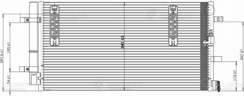 Luzar LRAC 18180 - Kondenser, kondisioner furqanavto.az