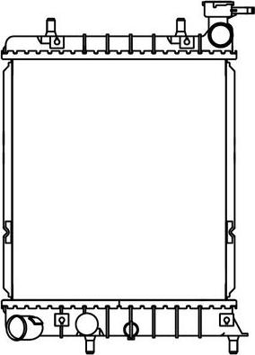 Luzar LRc 0804 - Radiator, mühərrikin soyudulması furqanavto.az