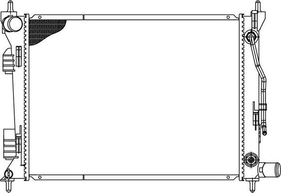 Luzar LRc 0801 - Radiator, mühərrikin soyudulması furqanavto.az