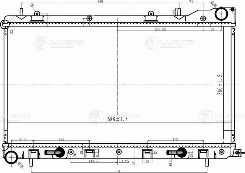 Luzar LRc 221A0 - Radiator, mühərrikin soyudulması furqanavto.az