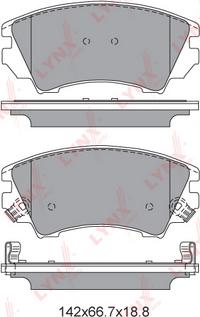 LYNXauto BD-5927 - Əyləc altlığı dəsti, əyləc diski furqanavto.az