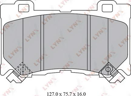 LYNXauto BD-5742 - Əyləc altlığı dəsti, əyləc diski furqanavto.az