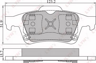 LYNXauto BD-6302 - Əyləc altlığı dəsti, əyləc diski furqanavto.az