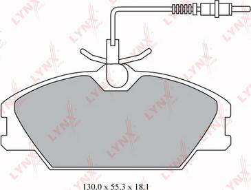 LYNXauto BD-6310 - Əyləc altlığı dəsti, əyləc diski furqanavto.az