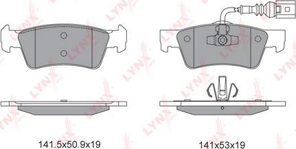 LYNXauto BD-8039 - Əyləc altlığı dəsti, əyləc diski furqanavto.az