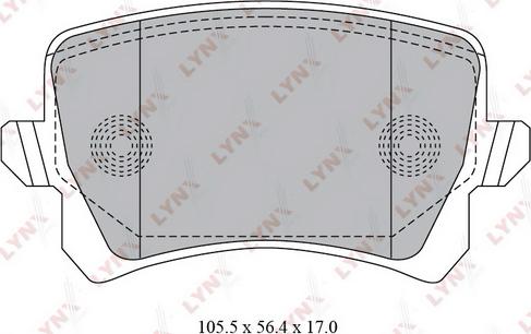 LYNXauto BD-8030 - Əyləc altlığı dəsti, əyləc diski furqanavto.az