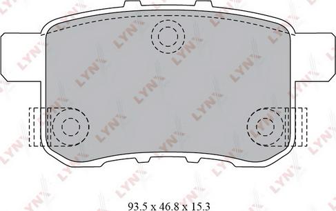 LYNXauto BD-3431 - Əyləc altlığı dəsti, əyləc diski furqanavto.az