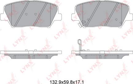 LYNXauto BD-3630 - Əyləc altlığı dəsti, əyləc diski furqanavto.az