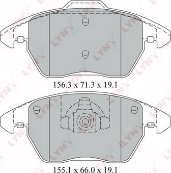 TRUPART DP11728RS - Əyləc altlığı dəsti, əyləc diski furqanavto.az