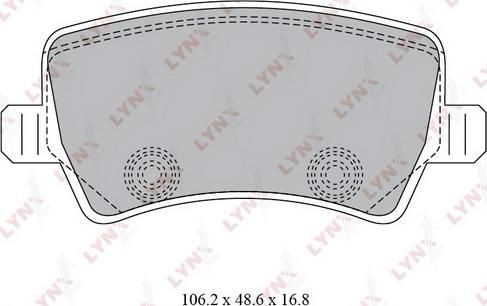 LYNXauto BD-7817 - Əyləc altlığı dəsti, əyləc diski furqanavto.az