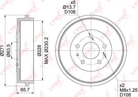 LYNXauto BM-1042 - Əyləc barabanı furqanavto.az